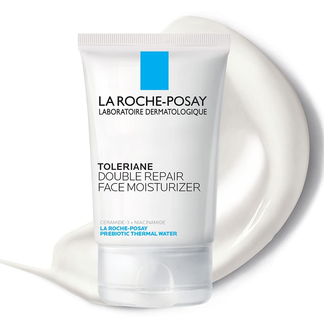La Roche-Posay Toleriane Double Repair Face Moisturizer โ Hydrating Daily Cream with Ceramide & Niacinamide, Fragrance-Free