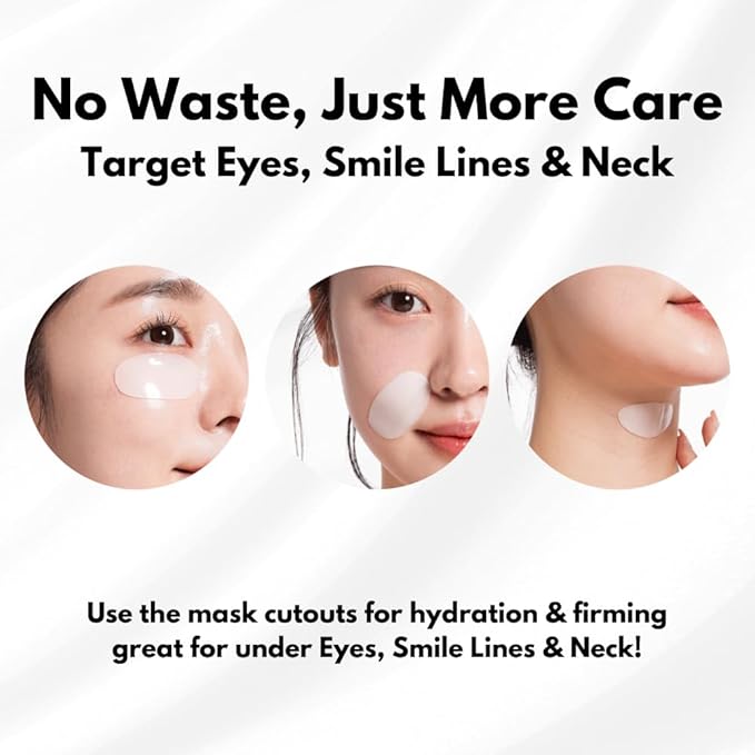 Korean Collagen Face Mask Overnight 2+2 EA Luxury Skin Care (AntiWrinkle, Vegan Mucin) (Sampler 4)
