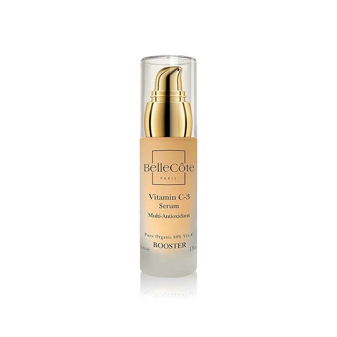 Organic Vitamin C3 Booster Serum - Natural Multi Antioxidant Concentrated Facial Serum, Reduce Wrinkles, Dark Spots & Protect From Sun Damages, UVA & UVB | Skin Care Face Serum for All Skin Types 30ml