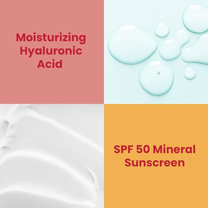 Protect Tinted Moisturizer & Mineral Sunscreen SPF 50, Anti-Aging, Lightweight Makeup With Broad Spectrum UV Protection + Hyaluronic Acid, Dermatologist-Tested, All Skin Types, 1.8 oz