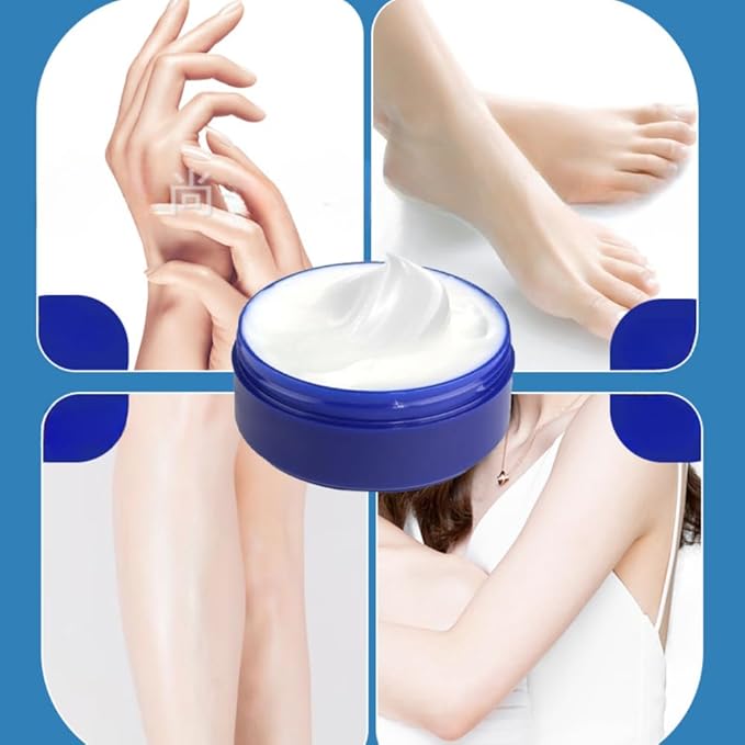2 PCS/Set Heel Balm Anti-cracking Cream, Women's and Men's Moisturizing Hands, Feet and Heels (BLUE 4)