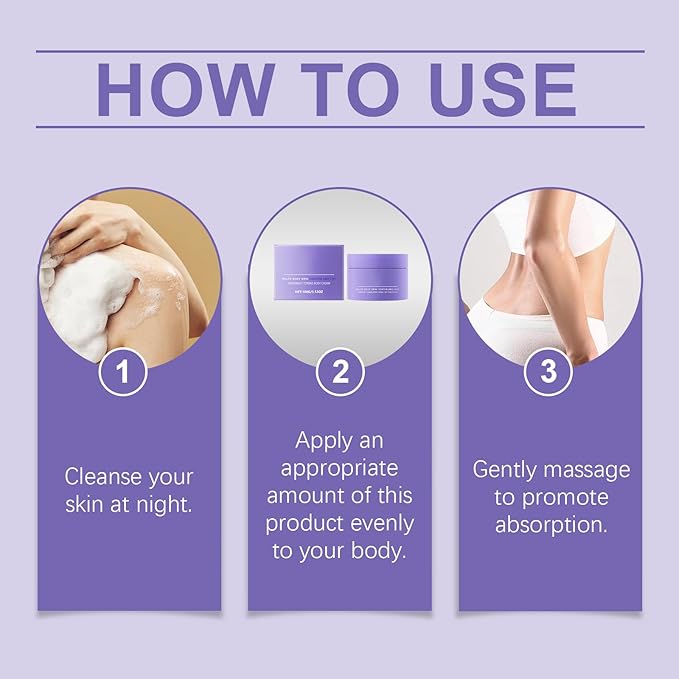 Overnight Toning Whip – Firming Body Cream for Skin Tightening and Anti-Wrinkle Action, Works While You Sleep, Reduces Loose Skin and Improves Firmness