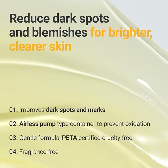 ROVECTIN Vita Dark Spot Serum for Clearing Blemish and Evening Skin Tone | Rich Vitamin C, Brightening, Hydrating For Dry, Sensitive, Normal, Oily Skin | Vegan K-Beauty (1.01 Fl. Oz, 30ml)