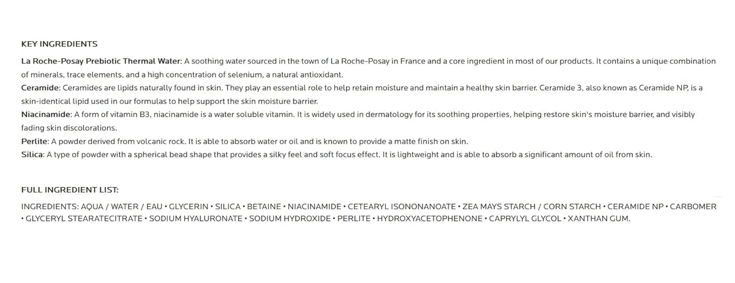 πΏ La Roche-Posay Toleriane Matte Moisturizer β Oil-Free (SPF 30)