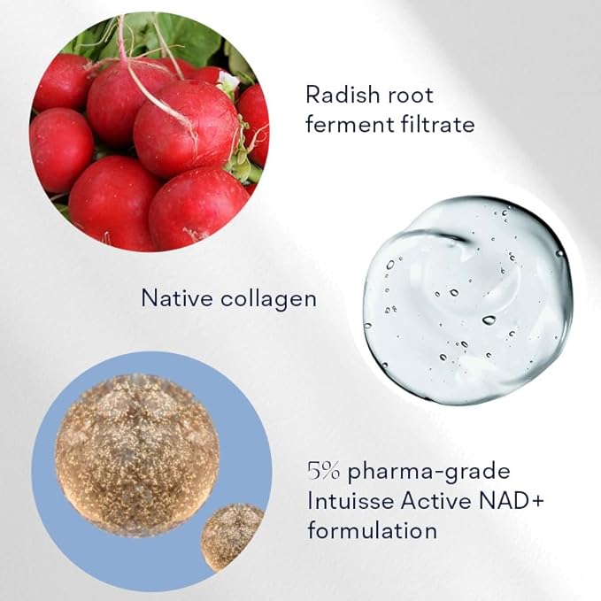 Active NAD+ Collagen Eye Mask - 5% Pharma-Grade NAD+ Advanced Liposomal Formulation - Smoothing & Depuffing Patches - Peptide-Enhanced Undereye Treatment (0.44 fl oz)
