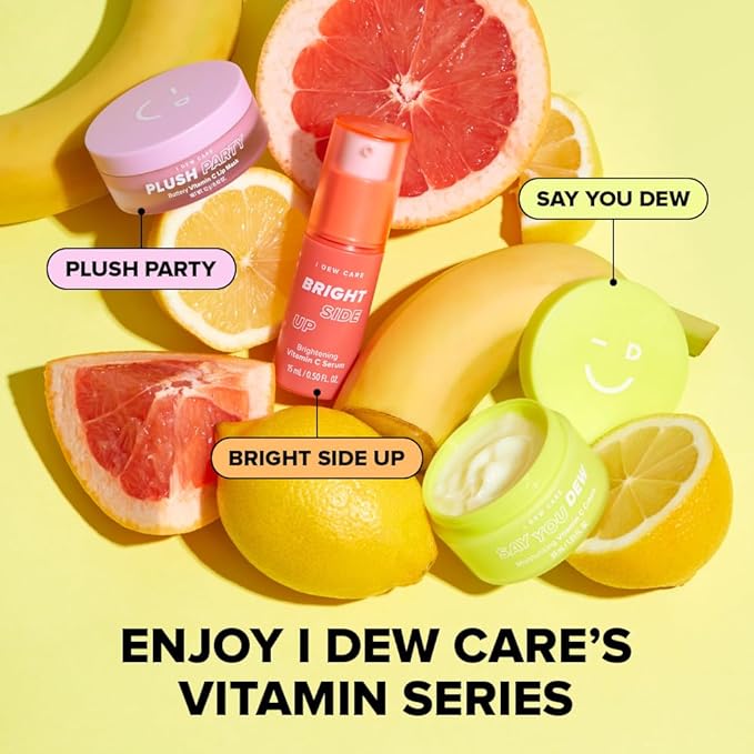 I DEW CARE Vitamin C Face Serum - Bright Side Up | Hydrating with Niacinamide, Korean Glass Skin Care, Facial Treatment, Non-irritating, Lightweight, Exfoliating, 1.01 FL Oz