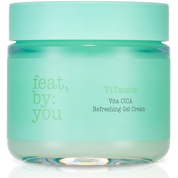 CICA Refreshing Gel Cream (2.7 FL OZ) Face Moisturizer for Dry Skin, Acne-Prone, Sensitive Skin with Vitamin C, Centella Asiatica, Niacinamide, Hydrating, Soothing, Korean Made