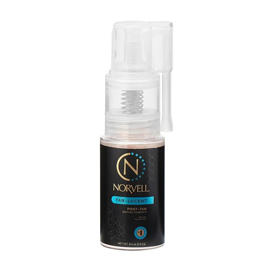 Norvell Post Sunless Tan-Lucent Talc Free Tinted Drying Powder 0.5 oz – Finishing Powder for Flawless Spray Tan, Absorbs Moisture, Prevents Streaks & Enhances Color