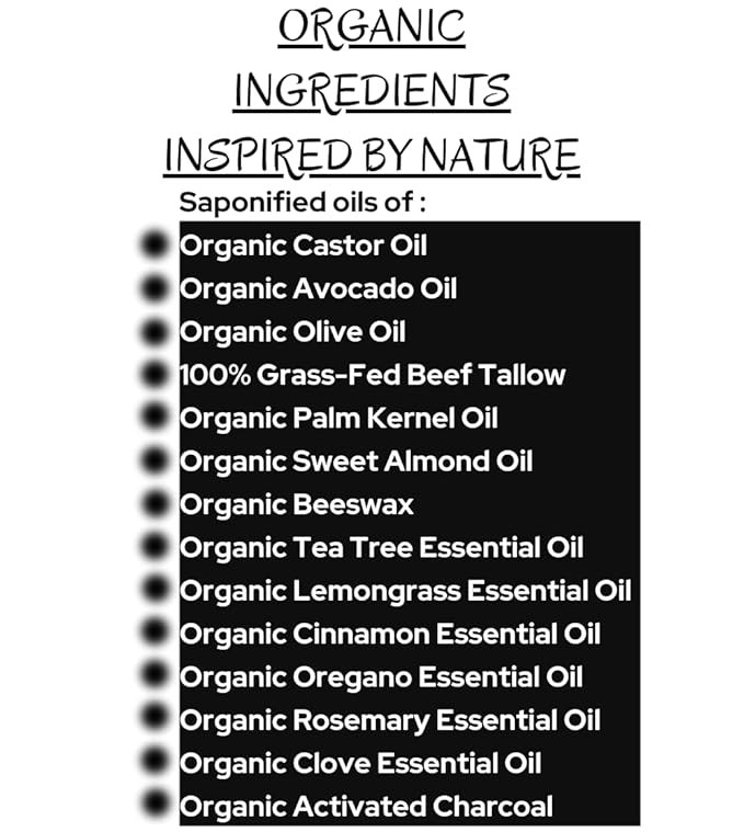 USA Made Bar Soap for All Combat Athletes & Sport Enthusiasts - Potent Odor Defense- Unique blend of 6-Organic Essential Oils – Exfoliates Gently with Activate Charcoal