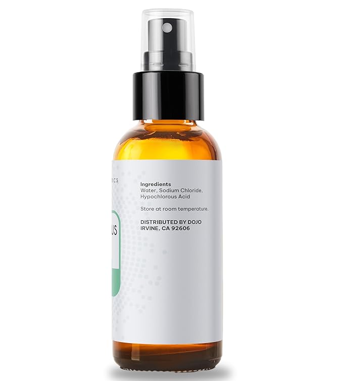 Kate Blanc Cosmetics Hypochlorous Acid Spray for Face and Skin. Gentle Facial Cleanser for Acne and Body with .02% HOCl (4oz)