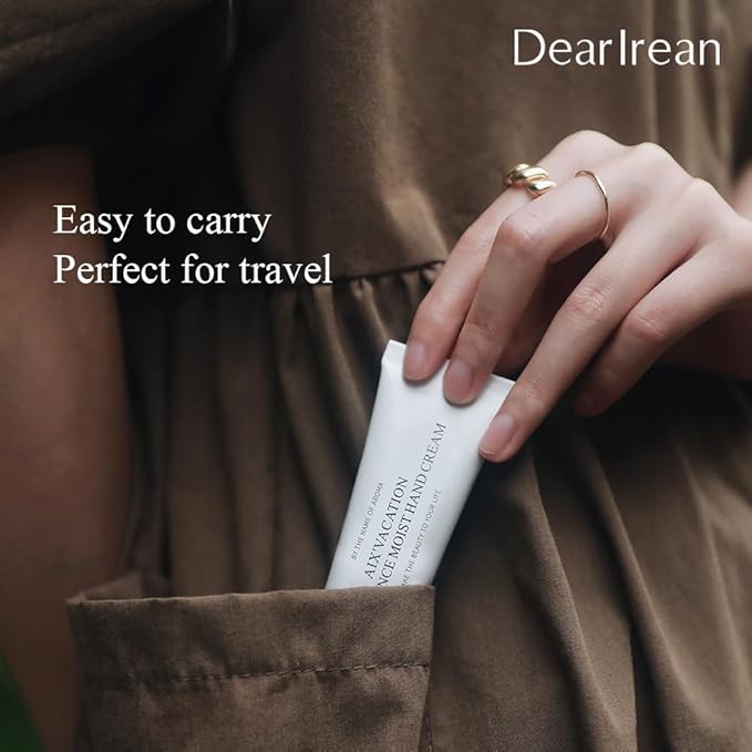 Dear Irean Fragrance Hand Cream Gift Set, 5-Piece Travel Hand Lotions for Dry Cracked Hands with Multiple Hydrating Extracts and Long Time Lasting Moisturizing, Available in All Seasons (4.43 fl oz)