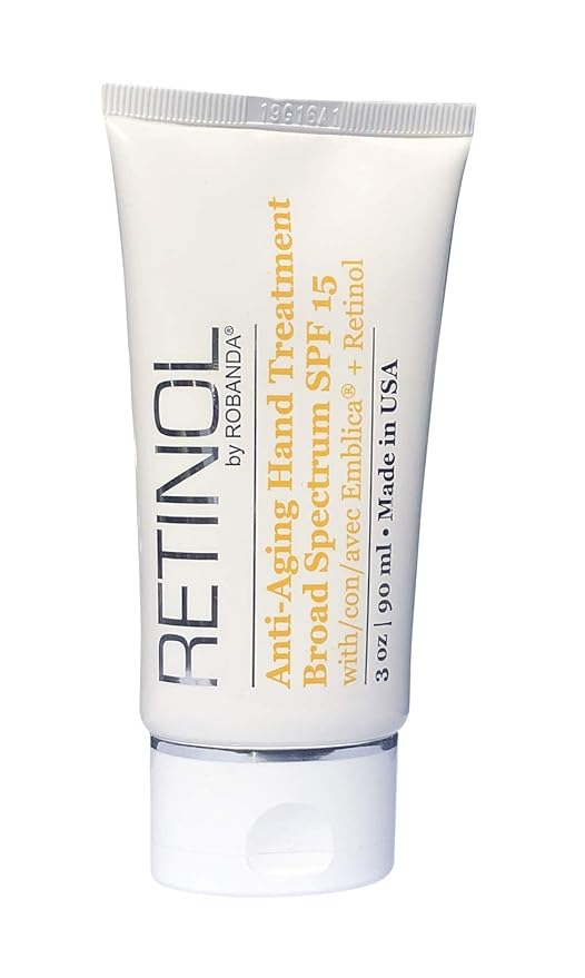 Retinol Anti-Aging Hand Cream - Hydrating & Moisturizing Hand Lotion with Anti-Aging Formula to Help Prevent Wrinkles & Reduce Fine Lines, 3 oz, Unscented
