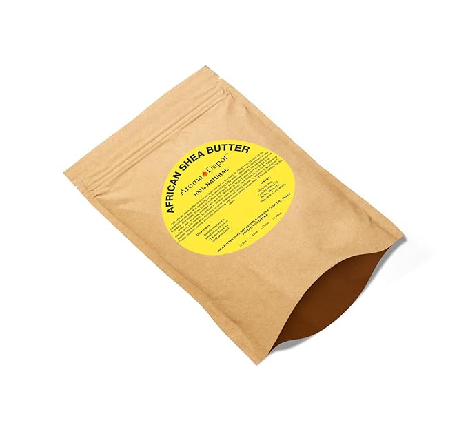Raw African Black Soap & Shea butter 1 lb Combo Pack Cleanser and Moisturizer Set 100% Raw-Pure Unrefined I For all skin types I Can be used for Hair, Body and Face I Imported from Ghana I