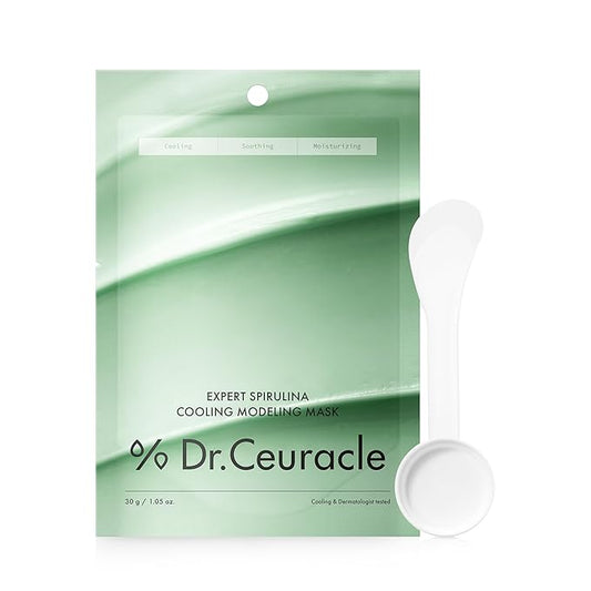 leegeehaam Dr.Ceuracle Expert Spirulina Cooling Modeling Mask - Korean Skincare Jelly Face Mask for Glass Glow Skin, DIY Home Spa (30g / 1.05 oz.)
