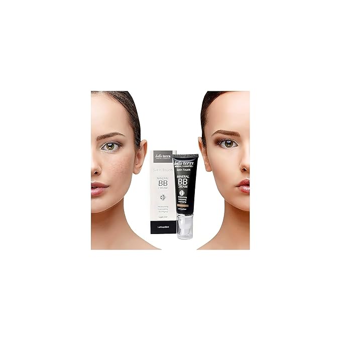 Bellaterra Cosmetics BB Cream - Tinted Moisturizer, Mineral Foundation Makeup, Light 102 | Skin Perfector, 1.69 oz