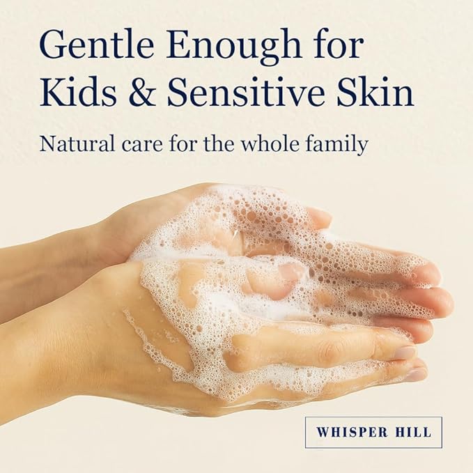 WHISPER HILL Gardener’s Lemon Verbena Olive Oil Soap – Handcrafted in Vermont Since 1997 – Gentle Exfoliating Bar for Hardworking Hands – 3.8 oz