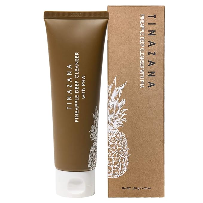 Pineapple Deep Cleanser with PHA, Gentle Face Wash, 97% Plant-Based Surfactant, Dust & Impurities Removal, 4.23oz
