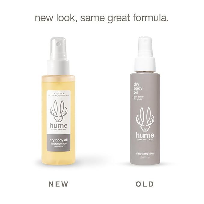 HUME SUPERNATURAL Dry Body Oil Spray - Moisturizing Oil for Dry Skin, After Shower Body Oils for Women and Men, Nourishing, Hydration, Glow, Vanilla Daze, 1-Pack