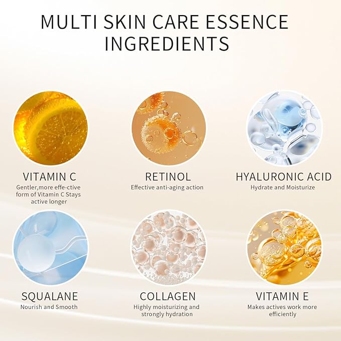 Pro-Retinol Serum For Face Anti-Aging Wrinkle 48 Capsules, Vitamin C,Vitamin A & Vitamin E Collagen Night Serum Oil For Women,Reduces Fine Lines, Smooths, Hydrates & Firms Skin, Travel-Friendly