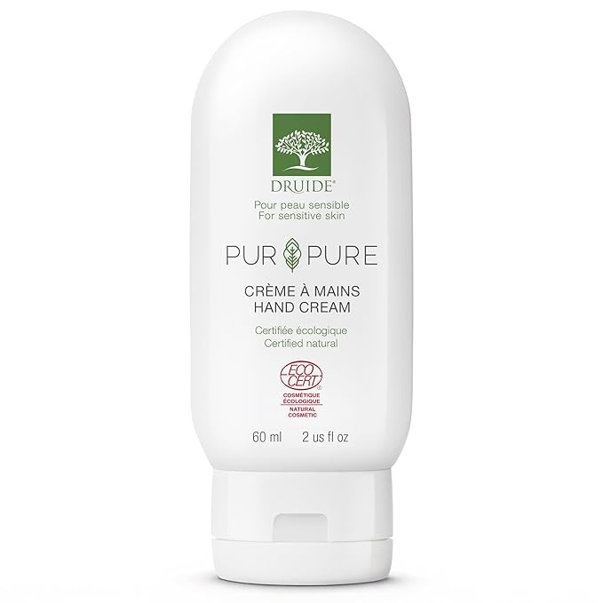 Pur&Pure Hand Cream – Sensitive Skin Hand Cream – Natural Skin Care – Organic Lotion for Dry Skin – 60 ml (2 oz) Odorless