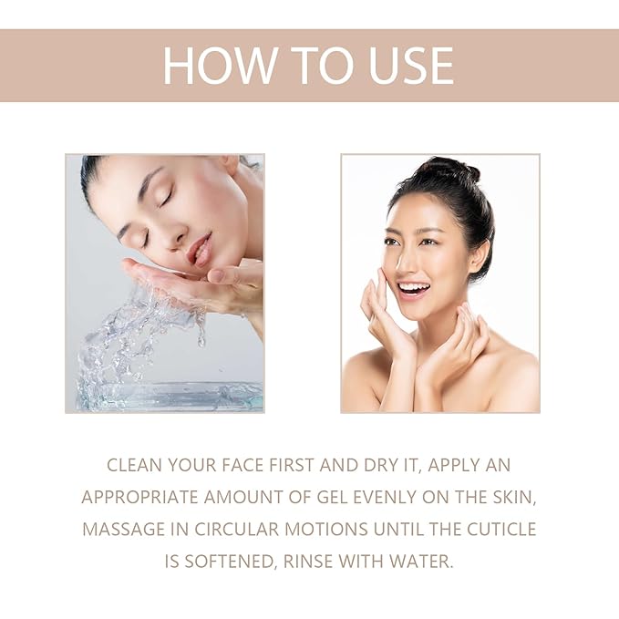 Purifying Exfoliating Gel, Skin Peeling Gel for Face and Body Exfoliator Scrub Deep Cleansing Moisturizing Face Exfoliator Scrubber Dead Skin Remover for All Types Skin, Men Women