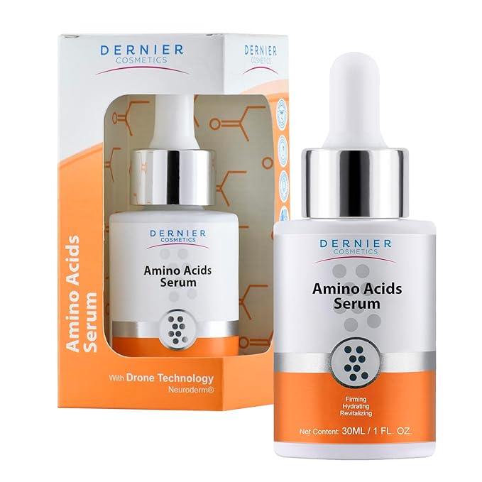 Dernier Amino Acids and Vitamin B5 Face Serum – Anti-Aging Night Serum Collagen for Women & Men Hydrating Revitalizing Improves Skin Firmness Elasticity Laxity Thickness and Reduces Wrinkles (1 fl oz)