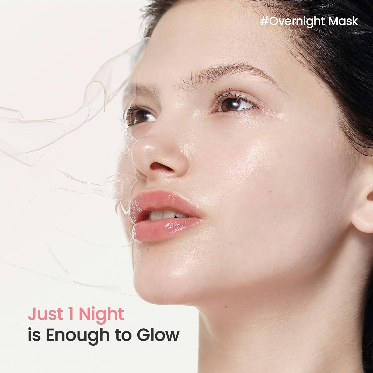 Bio-Collagen Real Deep Mask, Hydrating Overnight Hydrogel Mask, Pore Minimizing, Elasticity Improvement, 34G X4Ea