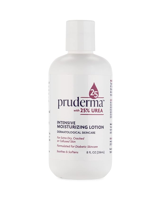 Urea Lotion 25% 8 OZ - Foot Lotion for Dry Cracked Heels and Hands. Intense moisturizer for Feet, Knees, Elbows - For Rough, Dead & Dry Skin