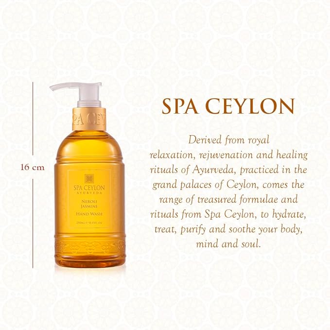 SPA CEYLON Neroli Jasmine Gentle Hand Wash | Hydrating Handwash Luxury Hand Care | Floral Fragrance | Soft And Smooth