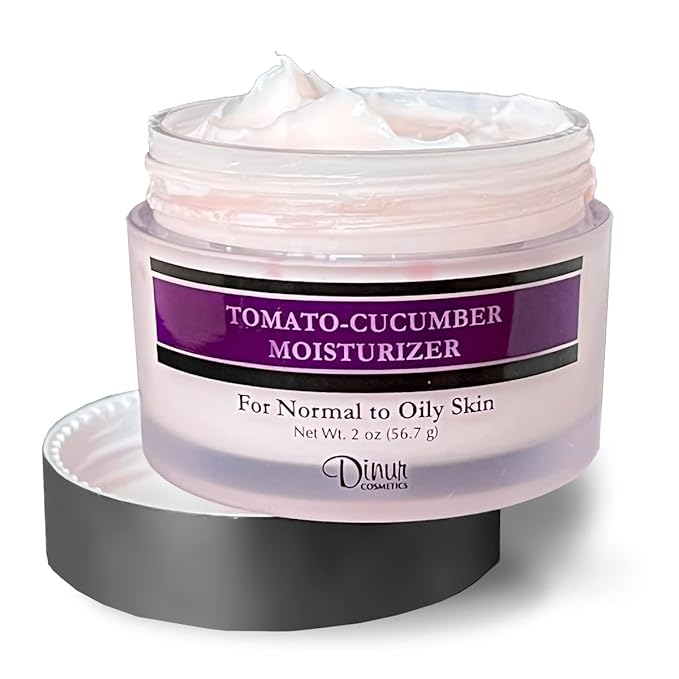 Tomato Cucumber Moisturizer 2 Oz, Hydrating Face Moisturizer to Nourish Dry Skin Face Cream to Minimize Wrinkles Tighten Pores & Balance pH Level