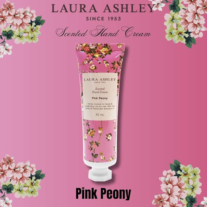 Laura Ashley Hand Cream Gift Set – 7 Piece Travel Size Lotion Collection for Women, Mini Hand Cream for Dry Skin, Moisturizing Hand Lotion with Lavender, Rose, Magnolia & More – 30ml Each