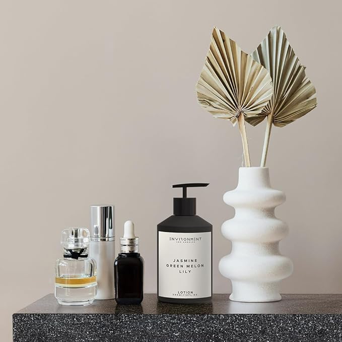ENVIRONMENT Inspired by 5-Star Hotels WN Lotion, 300ml Luxury Scented Lotion (Jasmine | Green Melon | Lily) Bathroom Luxury, Men & Women High-End Body Lotion, Hand Cream, Dry Skin Treatment