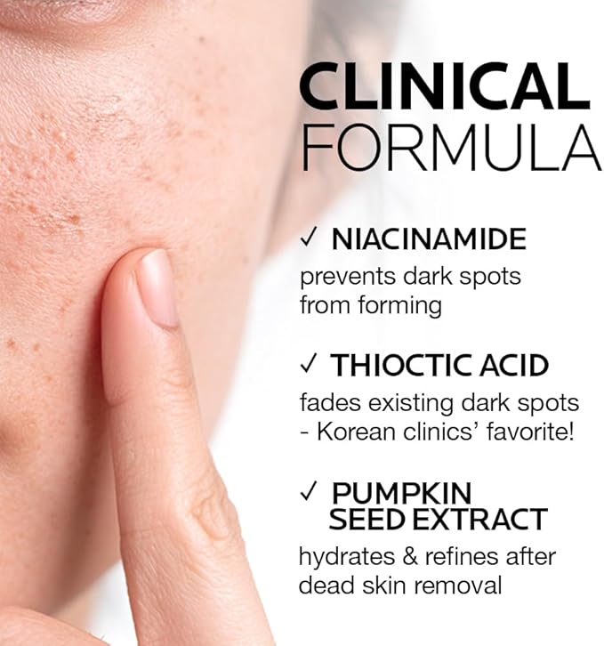 MIMUMIMU Dark Spot Remover Toner for Face | Korean Clinic Skincare - Thioctic Acid & Niacinamide 5% | Fades Melasma & Hyperpigmentation | Gentle Exfoliation w/Pumpkin Extract | Pack of 4