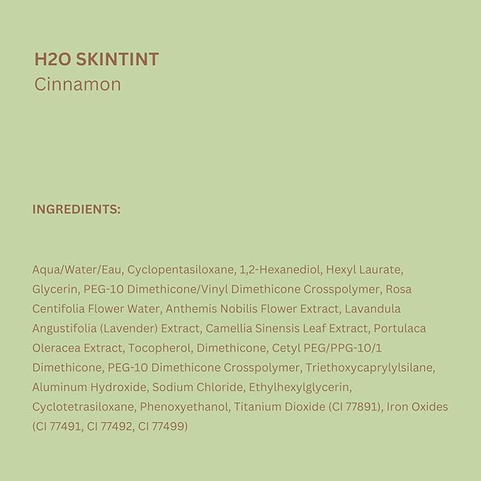 Pixi H2O SkinTint | Tinted Gel Moisturizer | Lightweight, Hydrating & Water-Resistant | Evens Tone & Reduces Redness | Cinnamon | 1.2 fl oz/35 ml