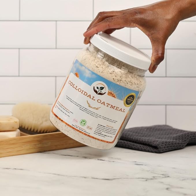 Dirty Treasures Colloidal Oatmeal Bath | Eczema & Itchy Skin Relief | Baby-Safe, 100% Natural, Fragrance-Free | 2 lb (32oz)