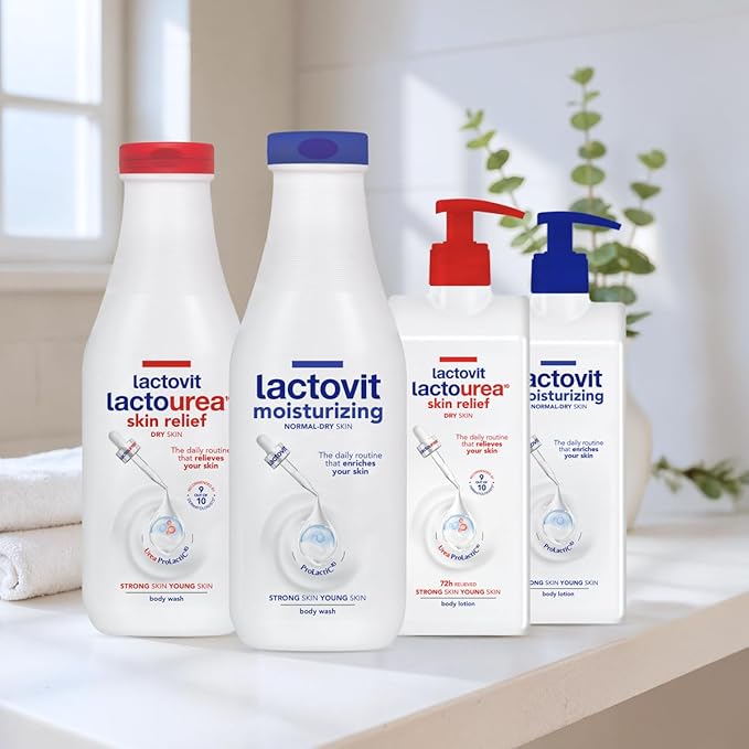 Lactovit | Lactourea Body Lotion | Hydrating Moisturiser for Dry Skin | With Urea ProLactiC10 Complex, Lactic Acid & Pure Urea | Soft & Youthful Skin | Dermatologist Recommended | 3 x 400 ml