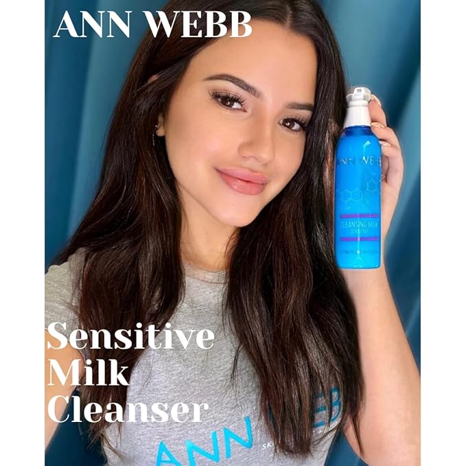 Sensitive Cleansing Milk - Gentle Daily Face Cleanser for Sensitive Skin Nourishes & Rejuvenates - Sensitive Milk Cleanser for All Skin Types w/o Irritating Ingredients. (2oz)