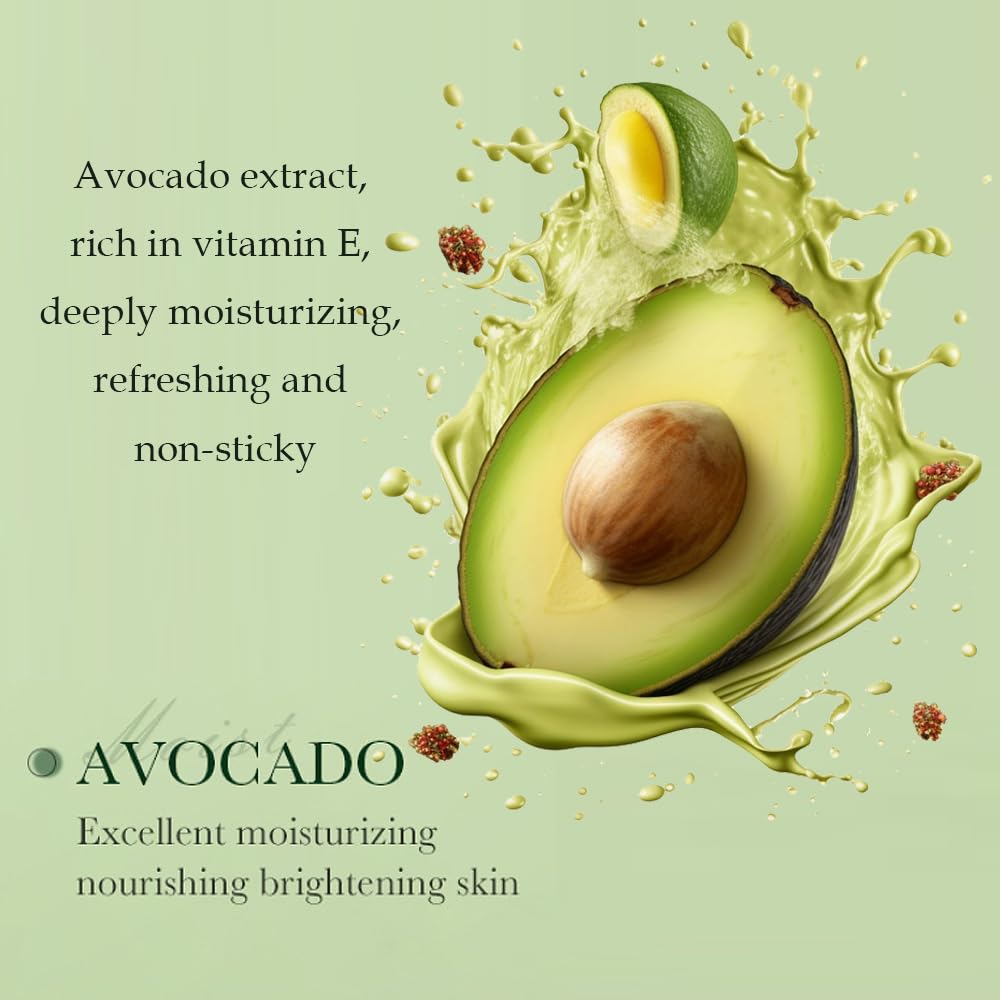7-Piece Avocado Skincare Gift Set β Hydrating & Anti-Aging Face Care Kit with Cleanser, Toner, Serum, Cream, Eye Cream & Lip Balm β Perfect for Women & Teen Girls ππΏ