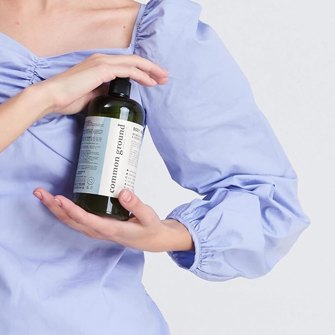 COMMON GROUND Natural Body Wash - Paraben & Cruelty Free, Vegan, Plant-Based, Botanical Scent & Avocado Oil Extracts - All Skin Types, Men & Women, Sensitive, Refill