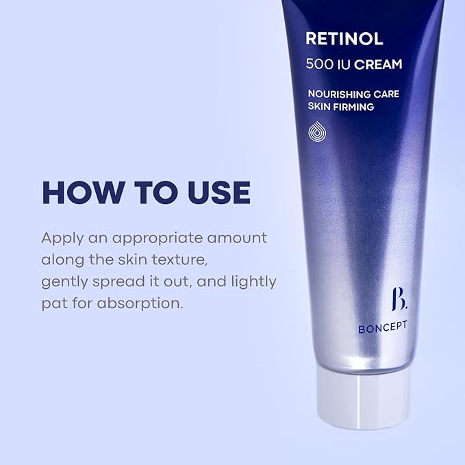 Retinol 500 IU Face Cream – Gentle Daily Anti-Aging & Hydrating Korean Moisturizer (1.69 fl. Oz/50ml) | Firming & Pore Refining
