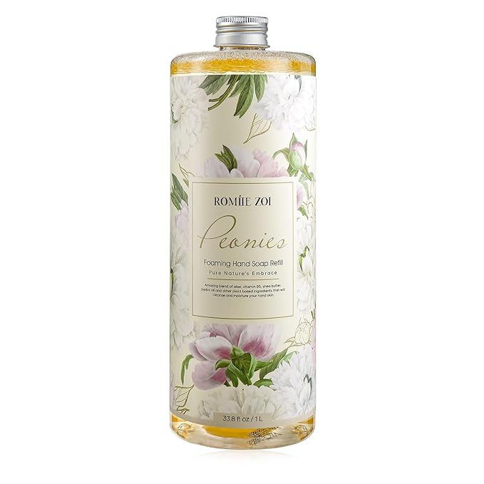 Foaming Hand Soap Refill, Peony, Gentle & Moisturizing Formula, 1 L/ 33.8 FL OZ
