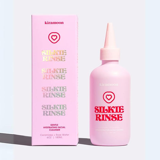 Face Wash Silkie Rinse Hydrating Gentle Face Cleanser for Dry or Sensitive Skin - Hydrating Makeup Remover & Face Wash w/Ceramides & Squalane
