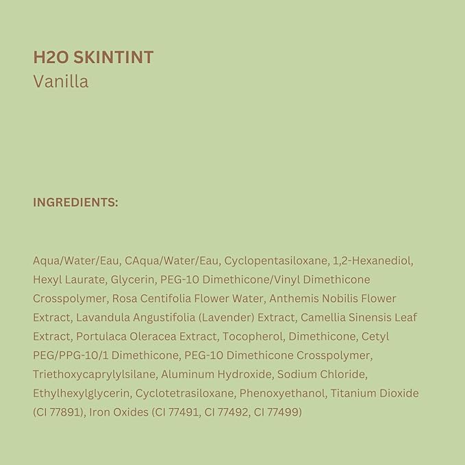 Pixi H2O SkinTint | Tinted Gel Moisturizer | Lightweight, Hydrating & Water-Resistant | Evens Tone & Reduces Redness | Vanilla | 1.2 fl oz/35 ml