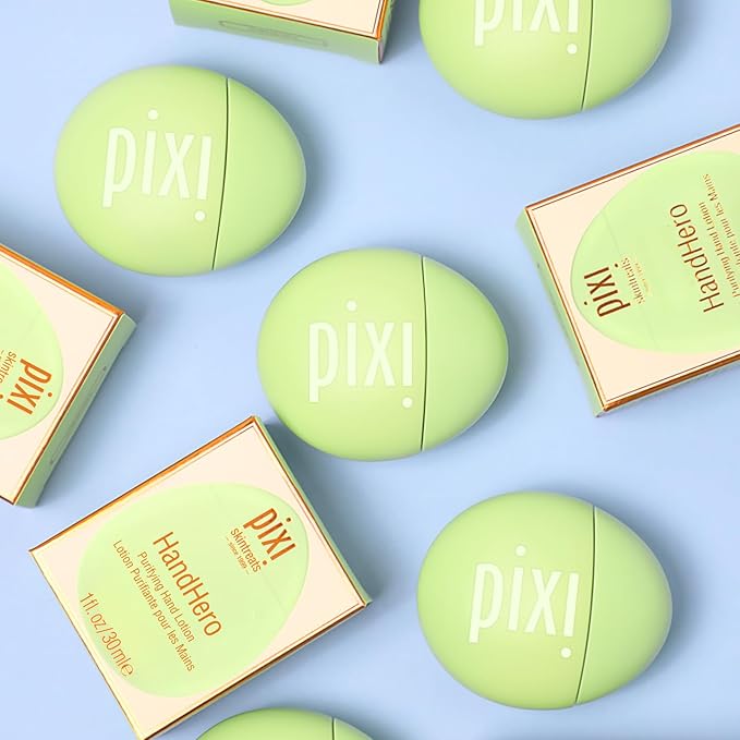 Pixi HandHero Purifying Hand Lotion | Deeply Hydrating & Quick-Absorbing Formula | Enriched with Ceramides, Jojoba, Tea Tree & Rosemary Oils | Nourishing Travel-Size Hand Cream | 1 fl. oz/ 30 ml