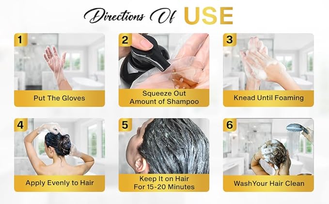 Hair Dye Shampoo 3 in 1 for Gray Hair Shampoo Para Canas Mujer Hair Color Shampoo for Women & Men - Herbal Ingredients Natural Plant Hair Dye 500ML (Dark Brown)