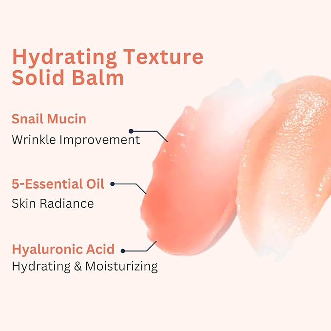 Elensilia Snail Filtrate Anti-Wrinkle Multi Balm Stick I All-In-One Wrinkle Free Balm, Instant Natural Glow Care For Neck, Under Eye Bags, Lips I Hydrating Moisturizer For Skin Care