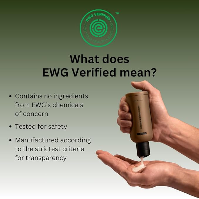 Body Care Trio-EWG Verified Body Wash+Fragrance-Free Body Lotion+Deodorant, Non-Toxic, Sulfate-Free, Gentle for All Skin Types