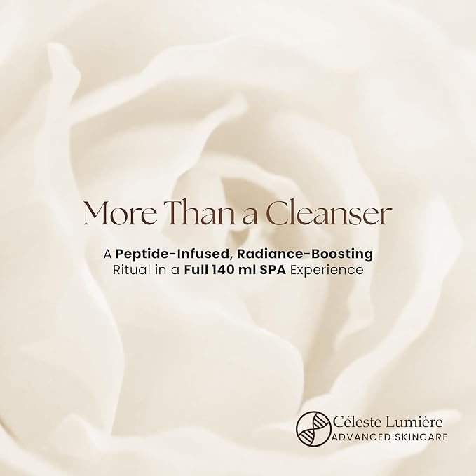 GlycoPeptide Radiance Cleanser β Gentle Exfoliating and Hydrating Face Wash with Glycolic Acid, AHAs, Peptides, Vitamins C and E β Radiance-Enhancing Daily Cleanser β 4.73 fl oz / 140ml