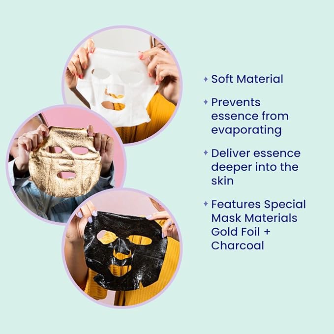 FACETORY K Beauty Face Mask Skin Care - FAVORITE 15 COLLECTION Sheet Mask Set | Natural Premium Korean Face Mask For All Skin Types - No Sulfates No Parabens (15 pc)