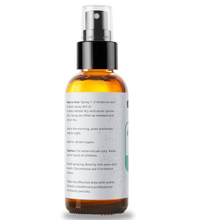 Kate Blanc Cosmetics Hypochlorous Acid Spray for Face and Skin. Gentle Facial Cleanser with .02% HOCl (2oz)